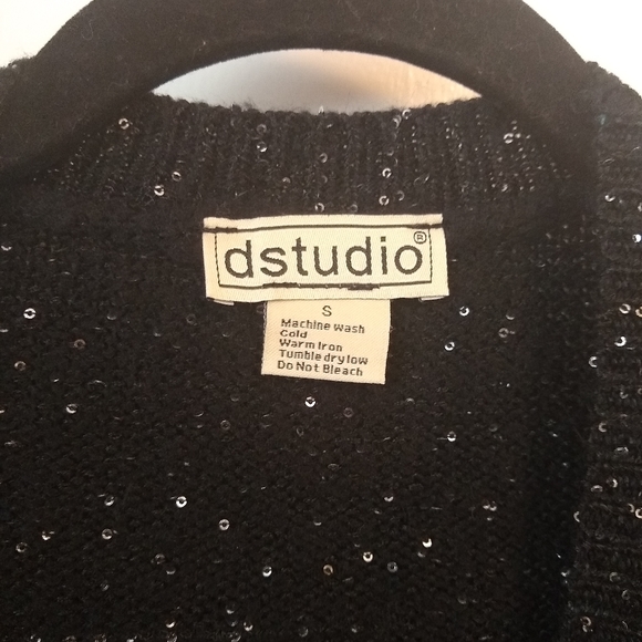 Blue sequined cardigan - Picture 3 of 4